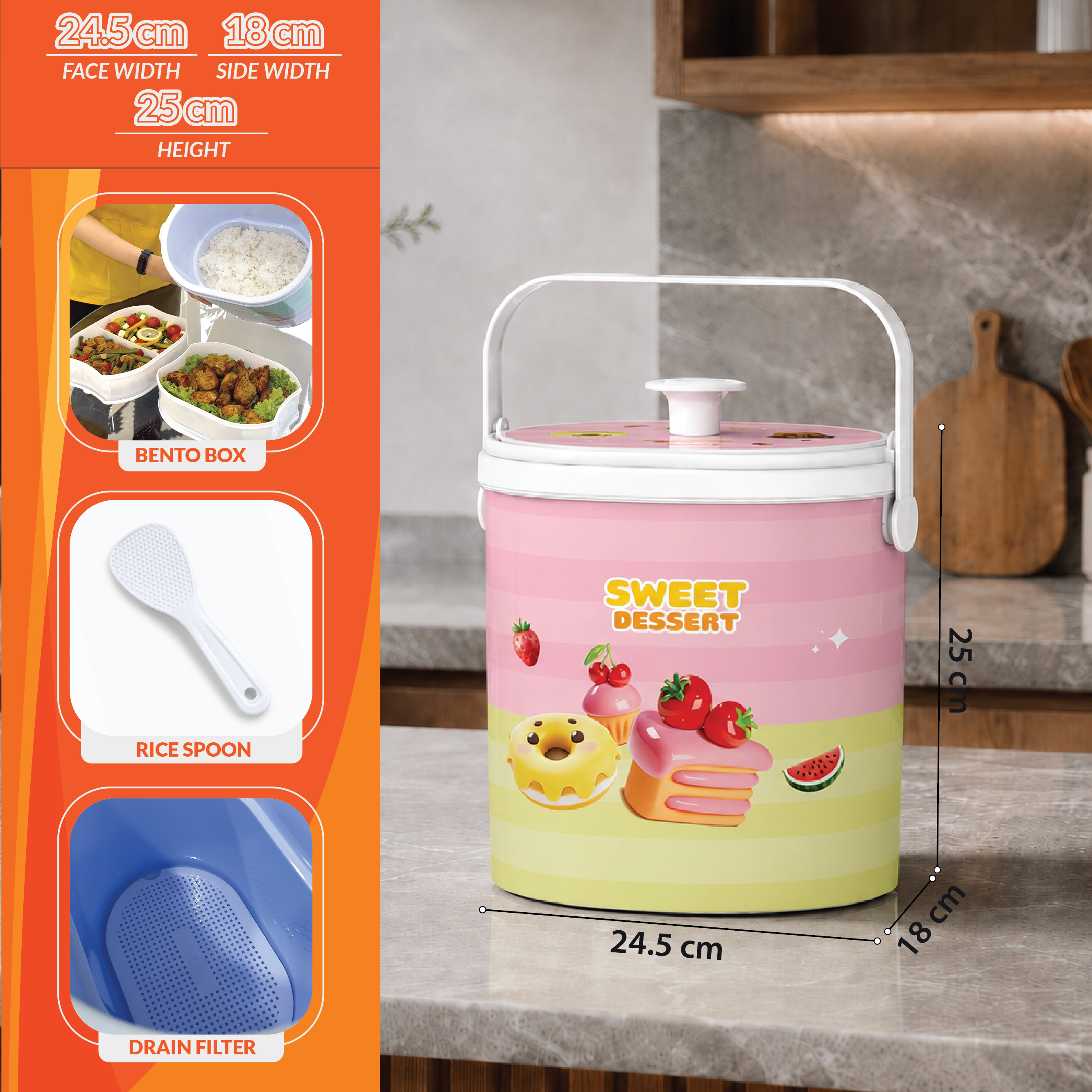 Bento Box Oval 10L